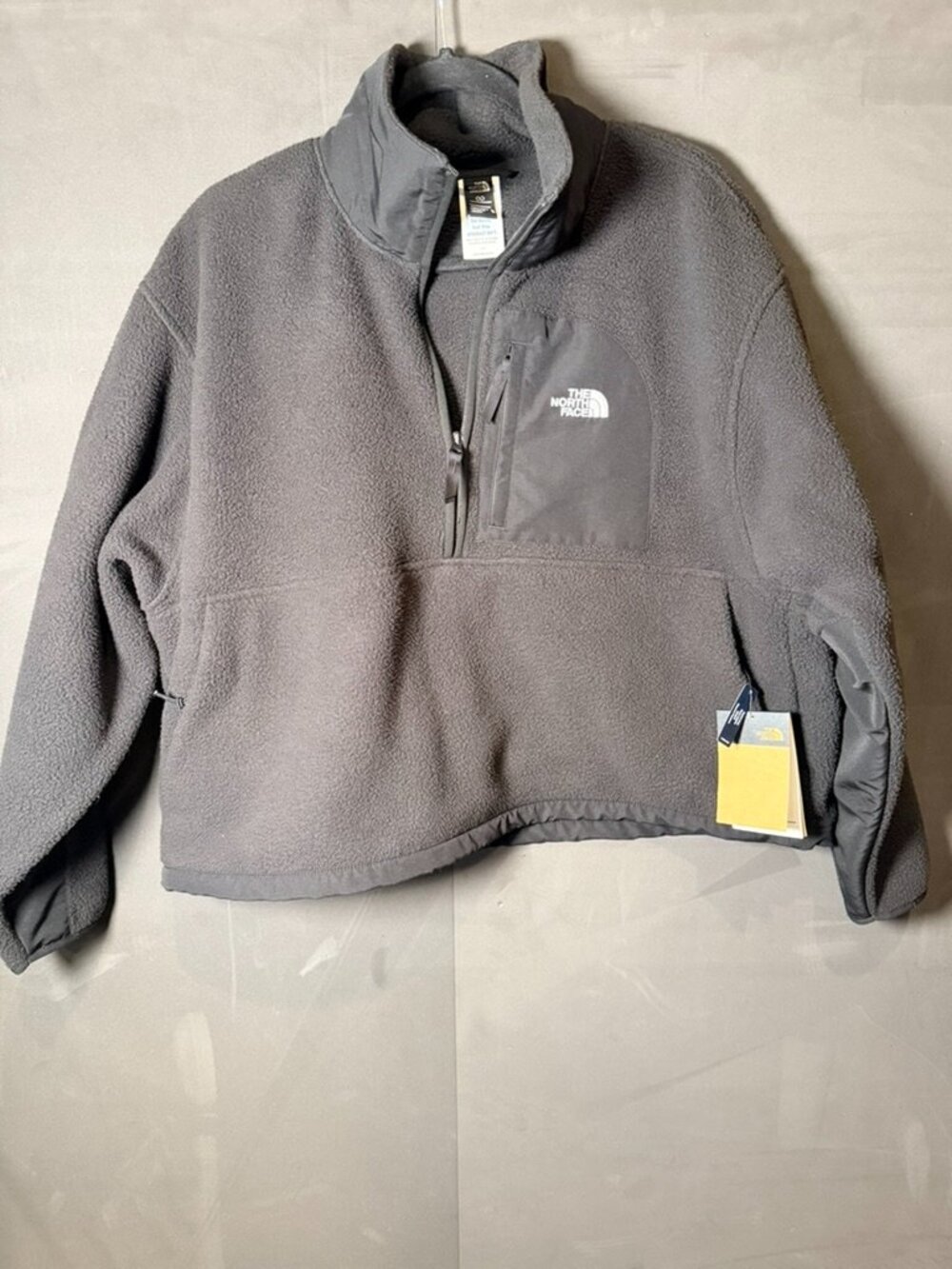 NWT Womens The North Face Cropped Circular Fleece Pullover Size XL